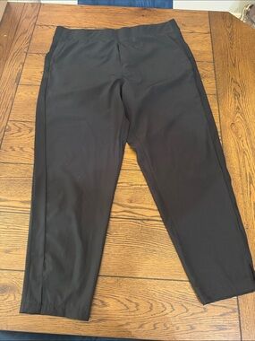 Serra women’s Black Travel Pants, L, ankle length, new